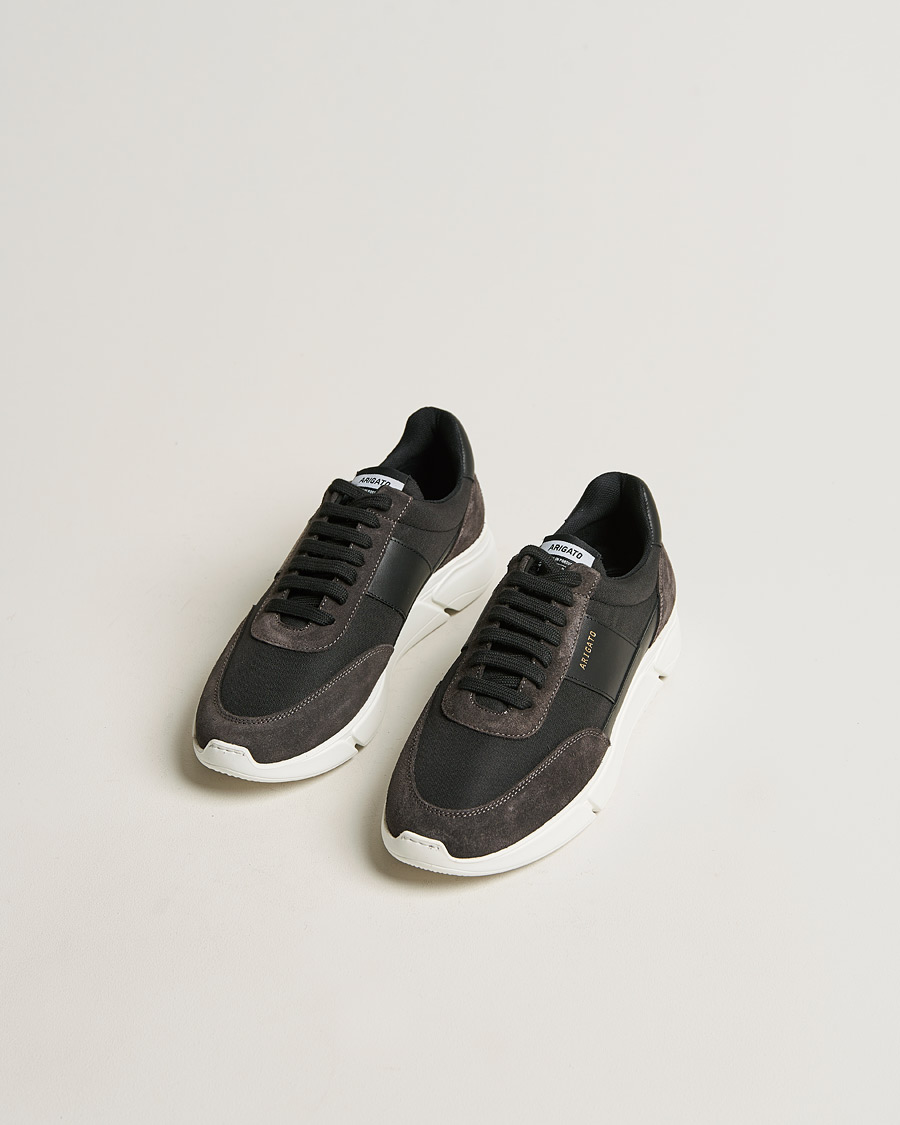 Herr | Skor | Axel Arigato | Genesis Vintage Runner Sneaker Black/Grey Suede