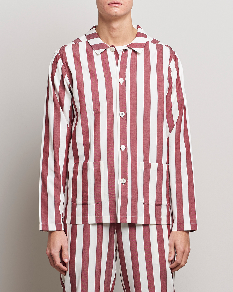 Herr | Nufferton | Nufferton | Uno Striped Pyjama Set Red/White