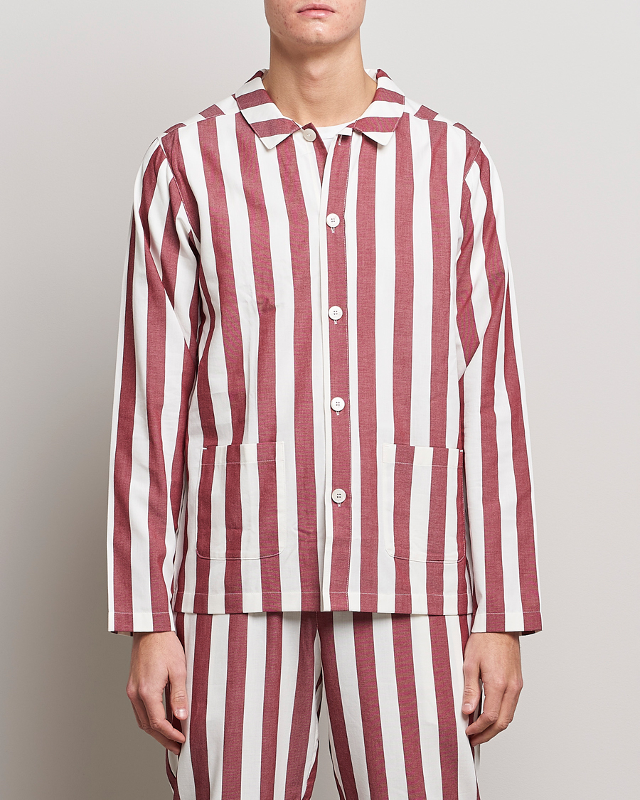 Herr | Pyjamas | Nufferton | Uno Striped Pyjama Set Red/White