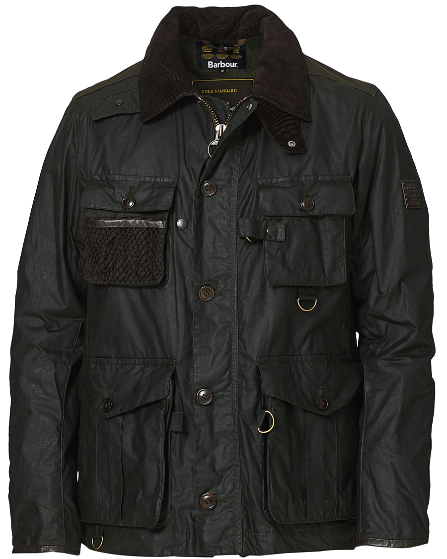 Barbour Gold Standard Supa Fisson Wax Jacket Sage