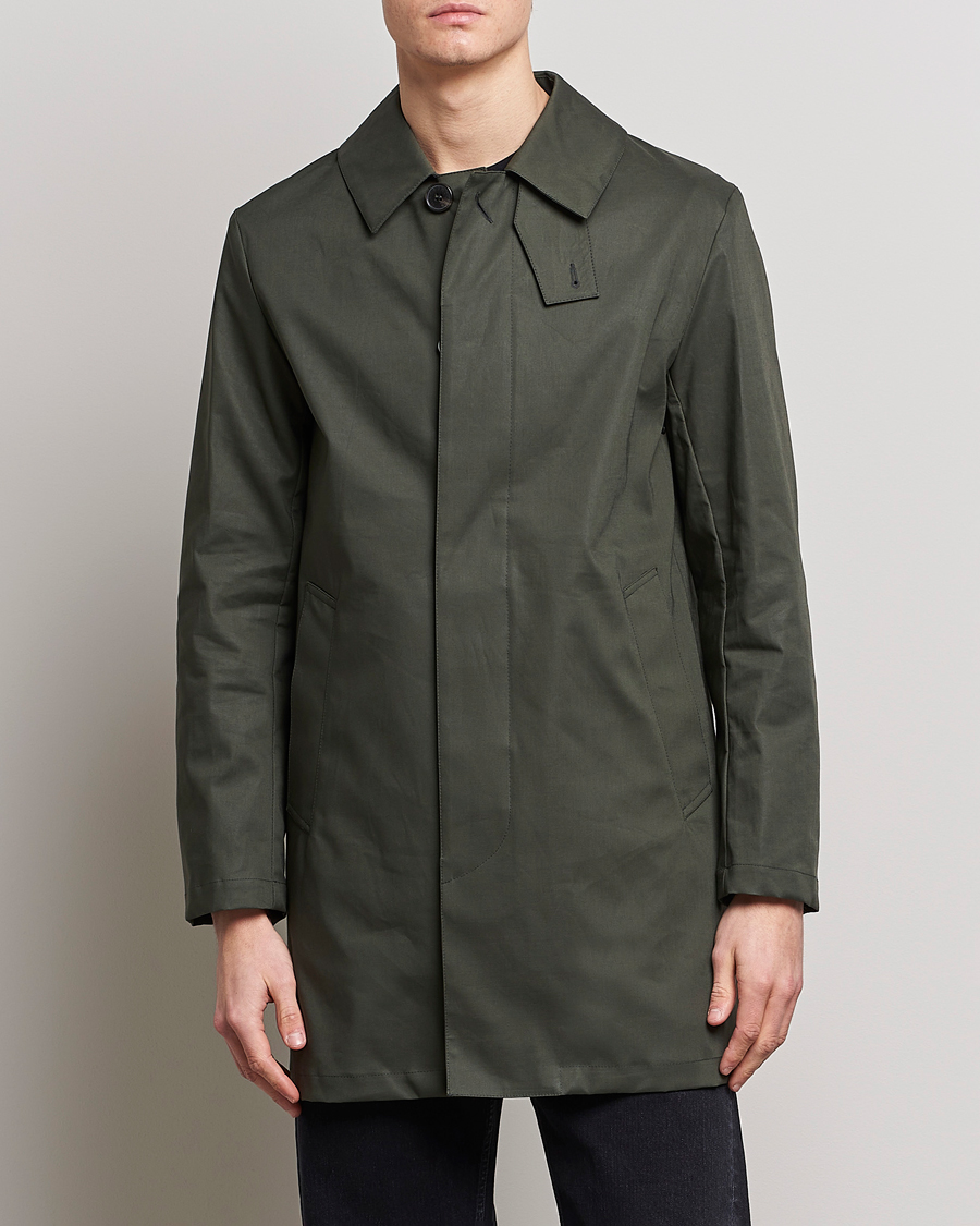 Herr | Avskalade jackor | Mackintosh | Cambridge Car Coat Bottle Green