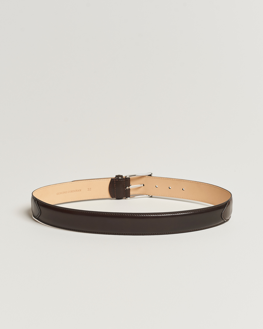 Herr | Snart i lager | Crockett & Jones | Belt 3.2 cm Dark Brown Cordovan