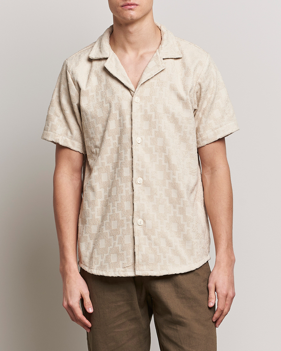 Herr | Terry | OAS | Machu Terry Short Sleeve Shirt Beige