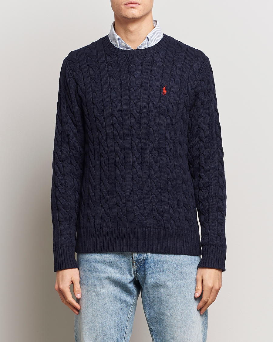 Herr | Gåvor | Polo Ralph Lauren | Cotton Cable Pullover Hunter Navy