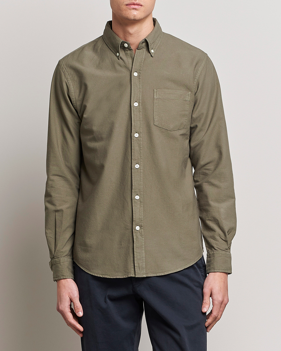 Herr | Colorful Standard | Colorful Standard | Classic Organic Oxford Button Down Shirt Dusty Olive