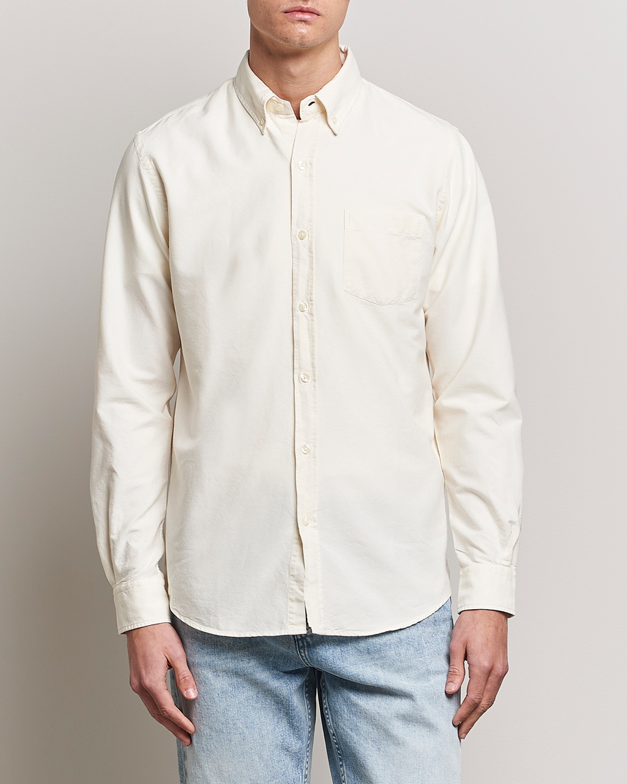 Herr | Kläder | Colorful Standard | Classic Organic Oxford Button Down Shirt Ivory White