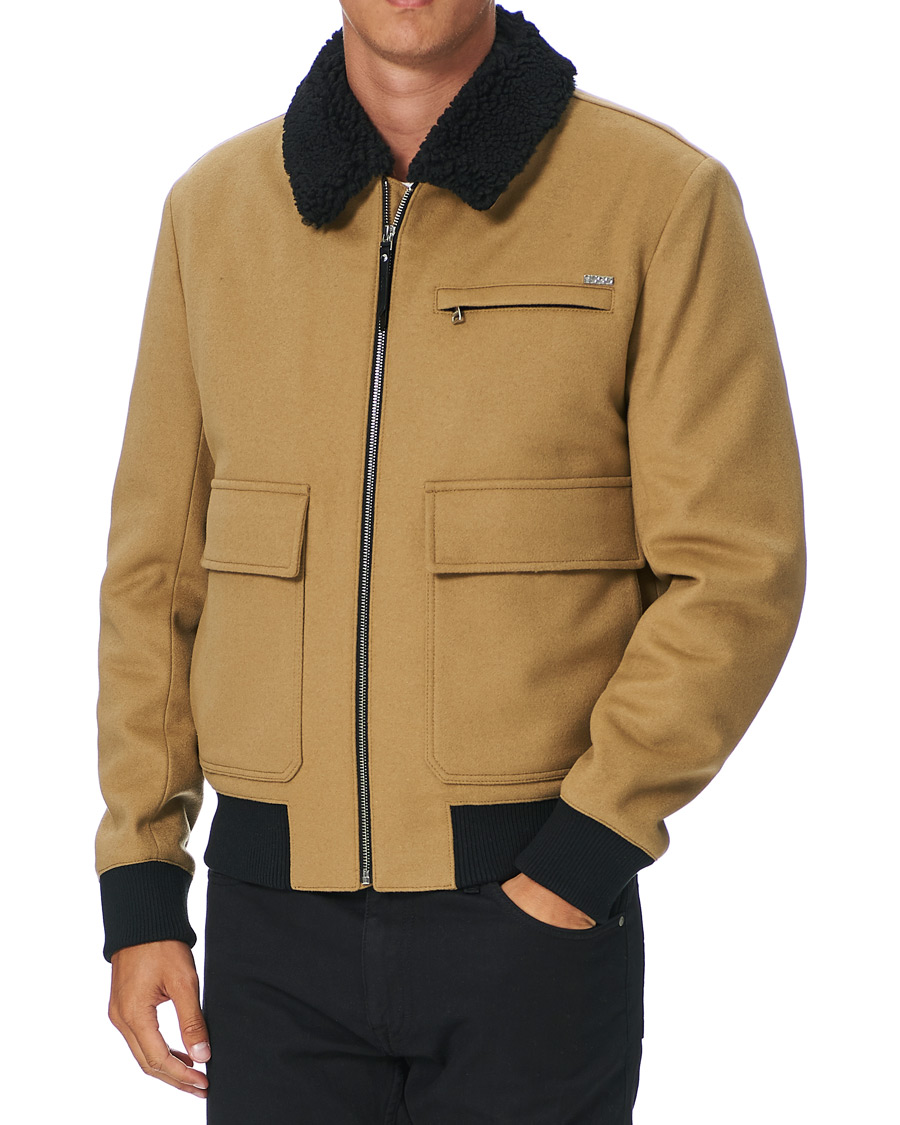 Shearling on sale jacket herr