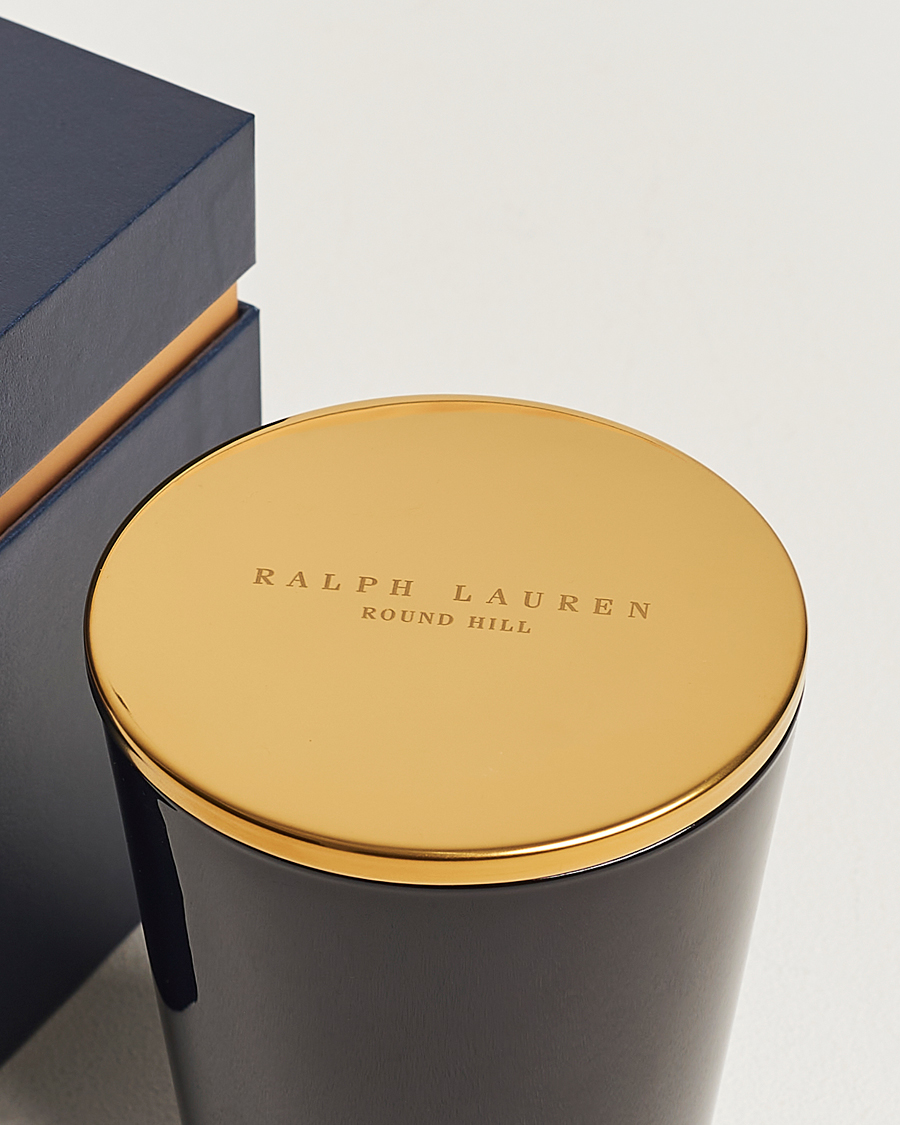 Herr | Doftljus | Ralph Lauren Home | Round Hill Single Wick Candle Navy/Gold