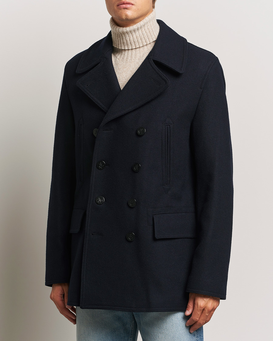 Herr |  | Gloverall | Churchill Reefer Peacoat Navy