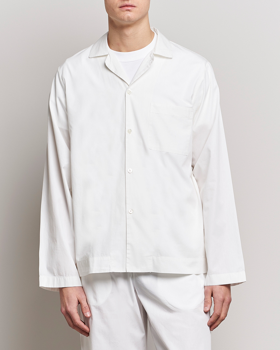 Herr | Pyjamas & Morgonrockar | Tekla | Poplin Pyjama Shirt Alabaster White
