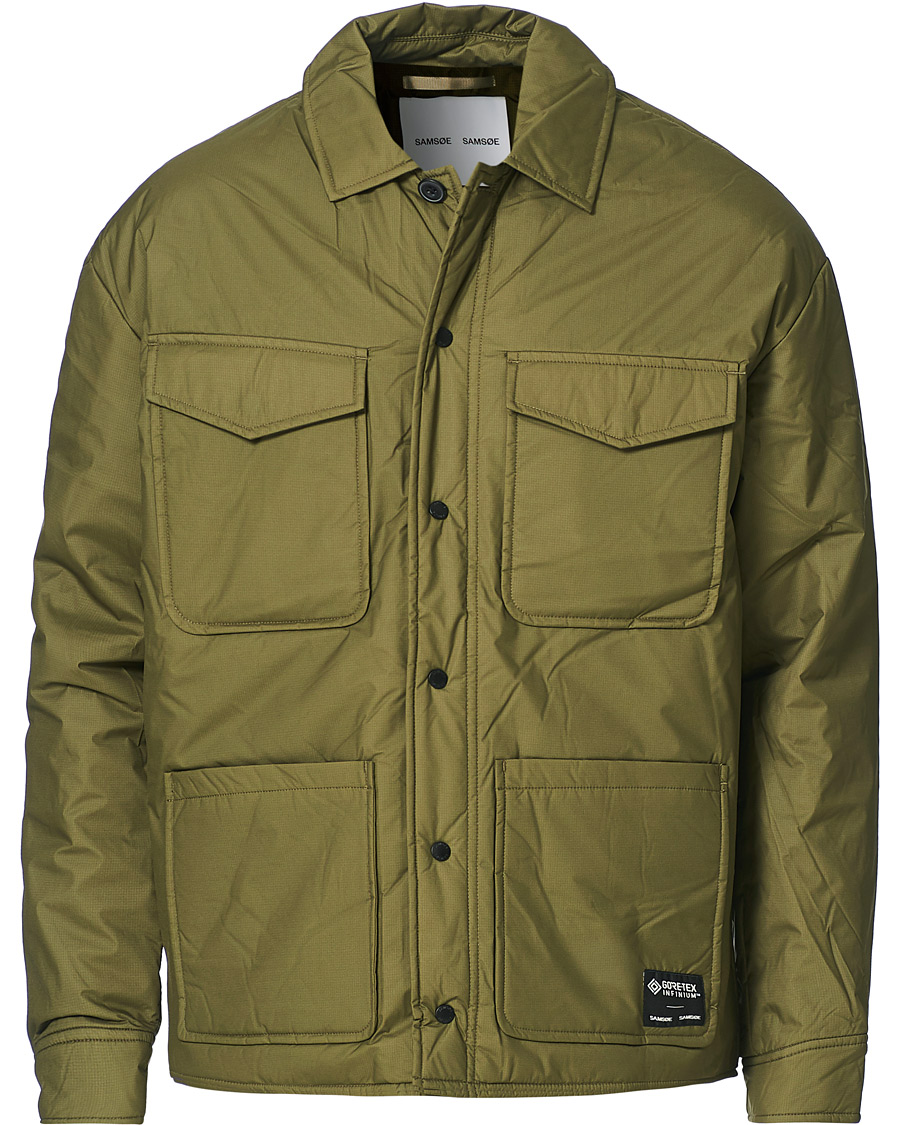 Herr | Jackor | Samsøe Samsøe | Samsøe & Samsøe Tony Gore-Tex Shirt Jacket Ivy Green