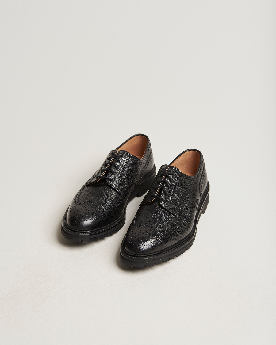 Herr | Gåvor | Crockett & Jones | Pembroke Derbys Scotch Grain Vibram Black Calf