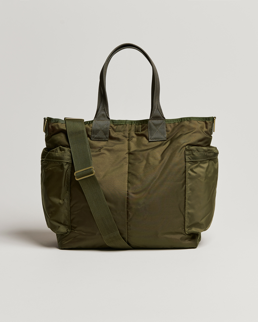 Porter-Yoshida & Co. Force 2Way Tote Bag Olive Drab | Herr - Care