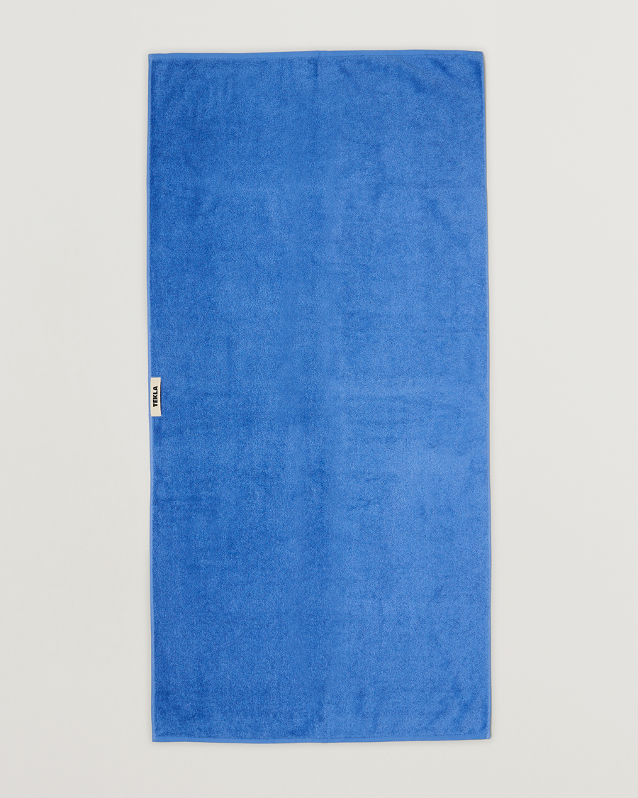 Herr | Handdukar | Tekla | Organic Terry Bath Towel Clear Blue
