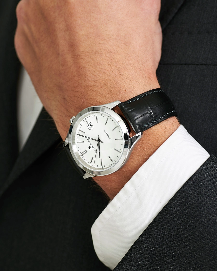 Herr |  | Sjöö Sandström | Jubilee Steel Quartz 40mm White/Black Calf