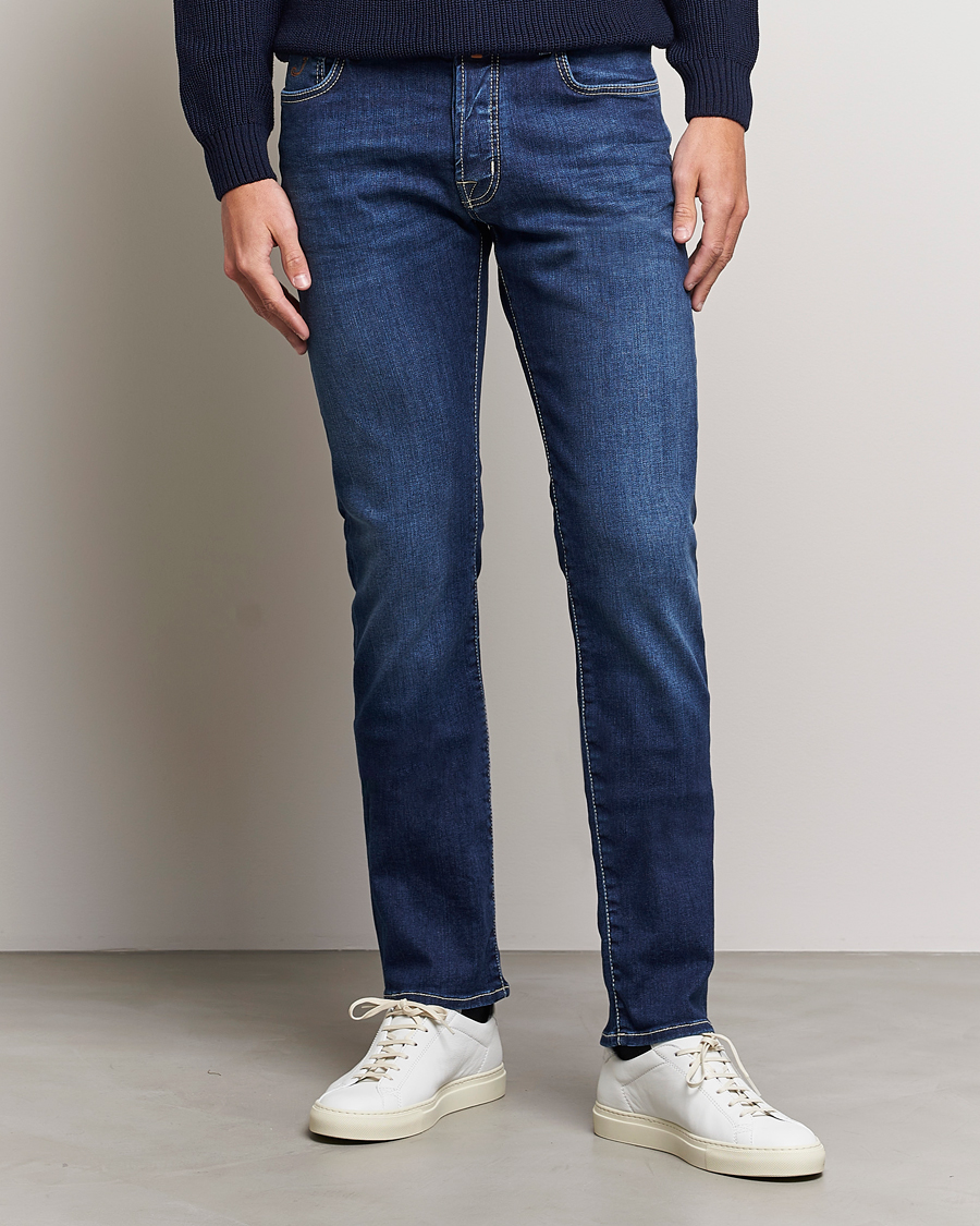 Herr | Jacob Cohën | Jacob Cohën | Bard 688 Slim Fit Stretch Jeans Medium Dark