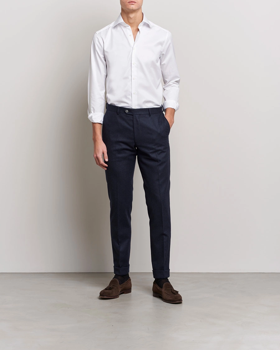 Herr | Studentkostym | Stenströms | Slimline Cut Away Shirt White