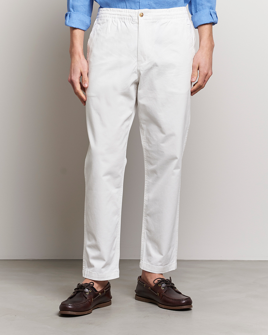 Herr | Polo Ralph Lauren | Polo Ralph Lauren | Prepster Stretch Drawstring Trousers Deckwash White