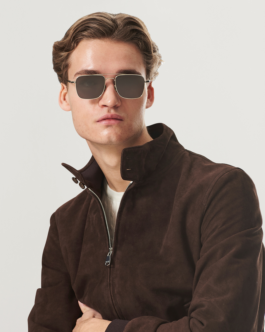 Herr | Accessoarer | Brioni | BR0101S Sunglasses Gold/Grey