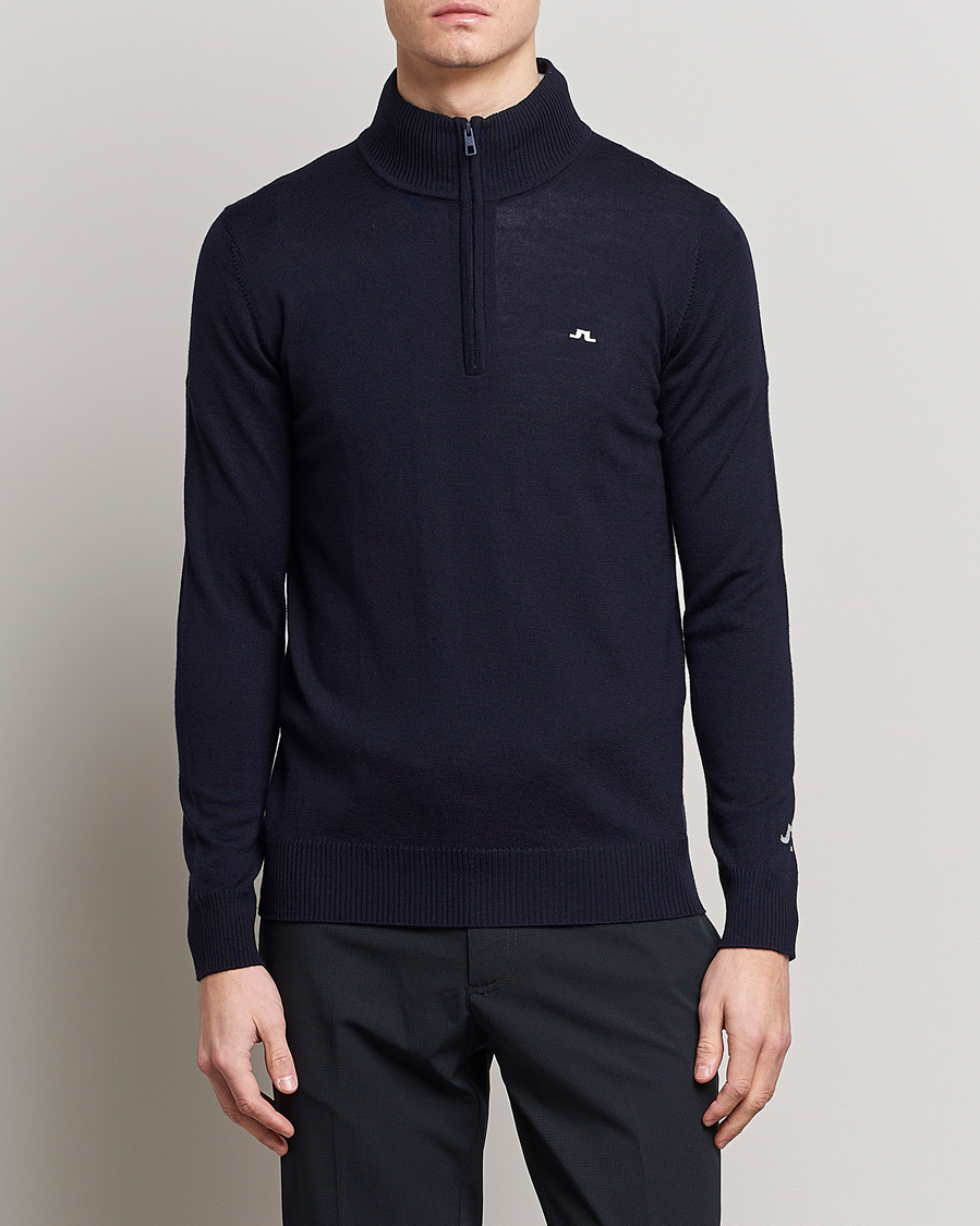 Herr | Half-zip | J.Lindeberg | Kian Tour Merino Half Zip Navy