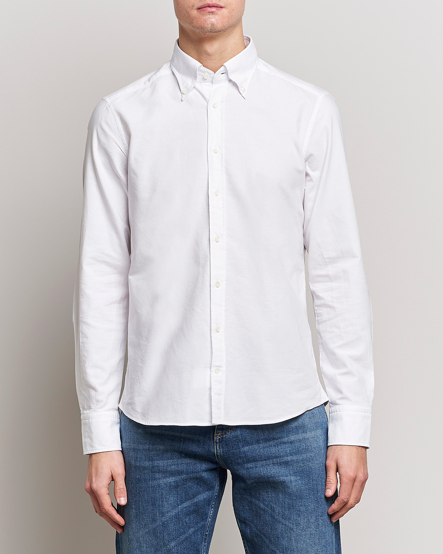 Herr | Udda kavaj | Stenströms | Slimline Oxford Shirt White