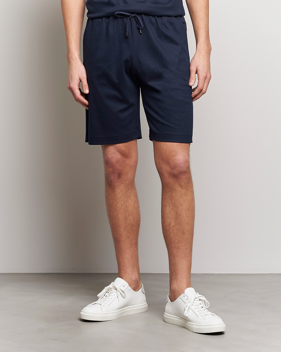 Herr | Zimmerli of Switzerland | Zimmerli of Switzerland | Cotton/Modal Loungewear Shorts Midnight