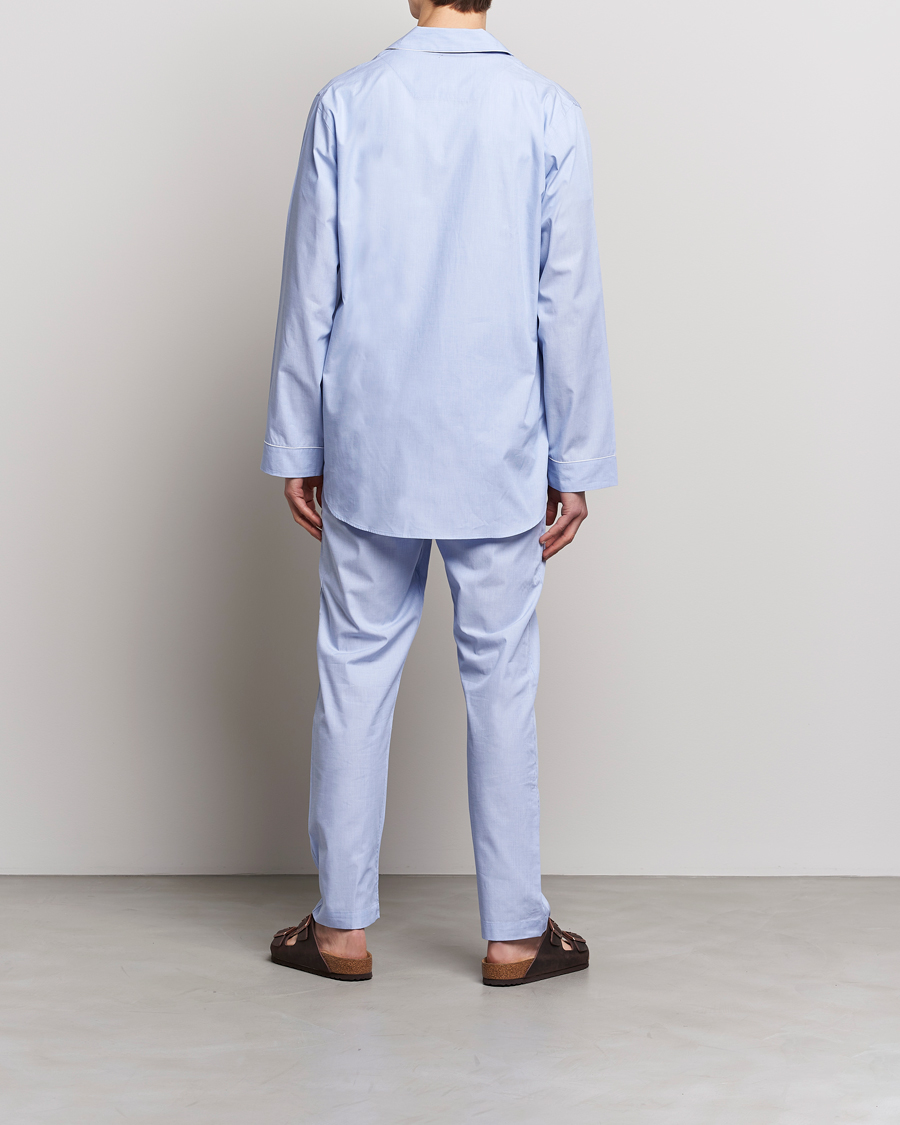 Herr | Zimmerli of Switzerland | Zimmerli of Switzerland | Mercerized Cotton Pyjamas Light Blue