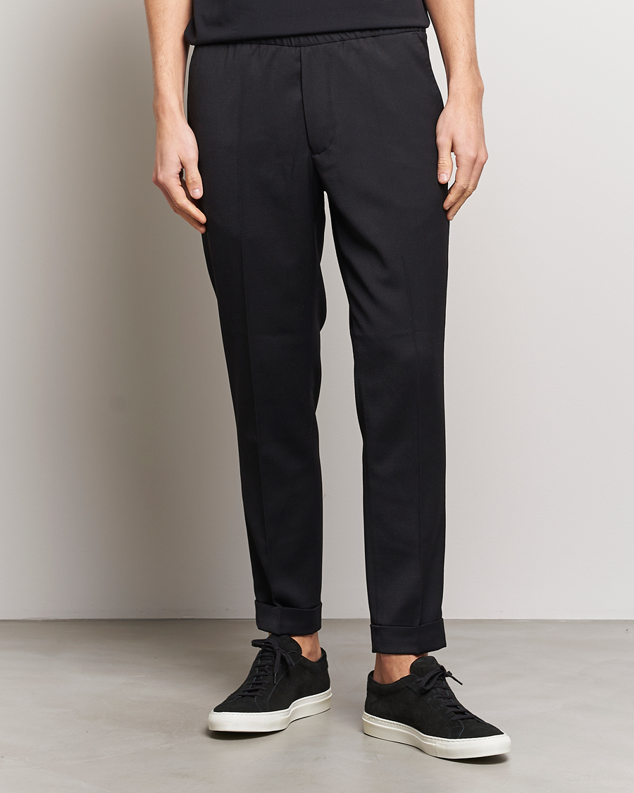 Herr | Business & Beyond | Filippa K | Terry Cropped Trousers Black