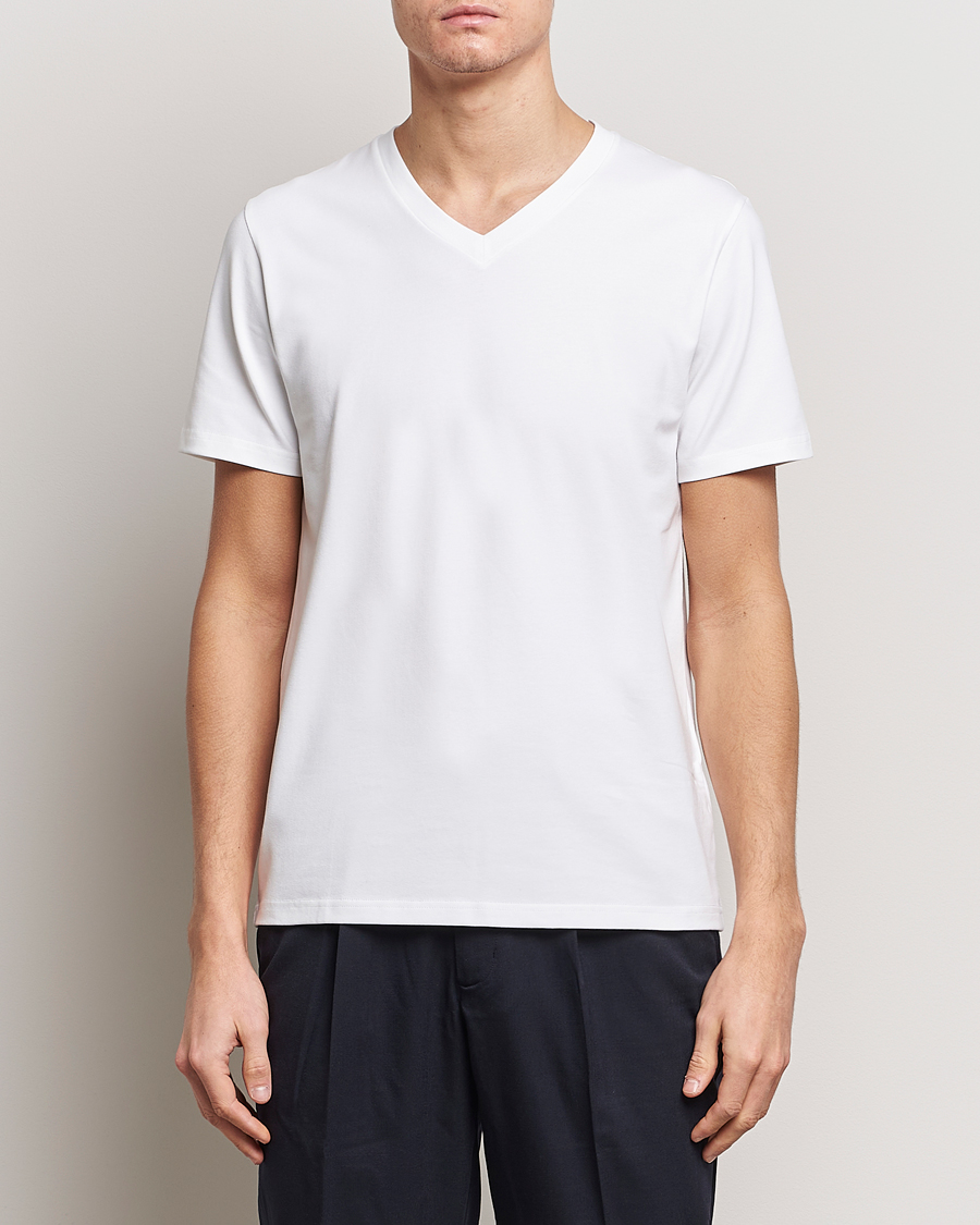 Herr |  | Filippa K | Soft Lycra V-Neck Tee White