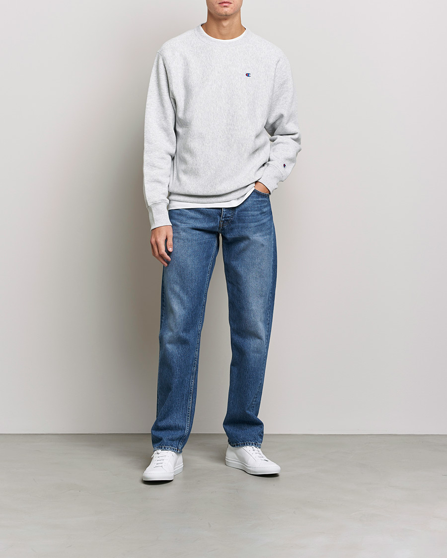 Champion Reverse Weave Soft Fleece Sweatshirt Grey Melange