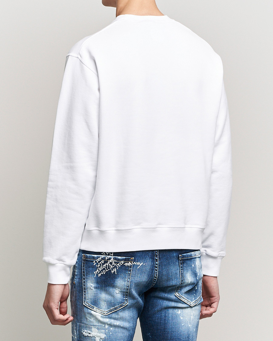 Herr | Tröjor | Dsquared2 | Icon Logo Sweatshirt White