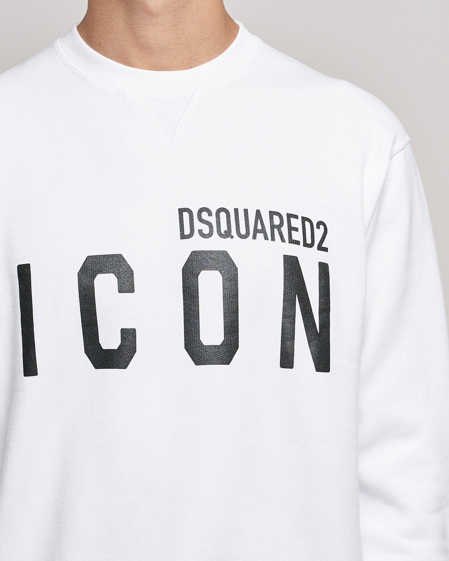 Herr | Tröjor | Dsquared2 | Icon Logo Sweatshirt White
