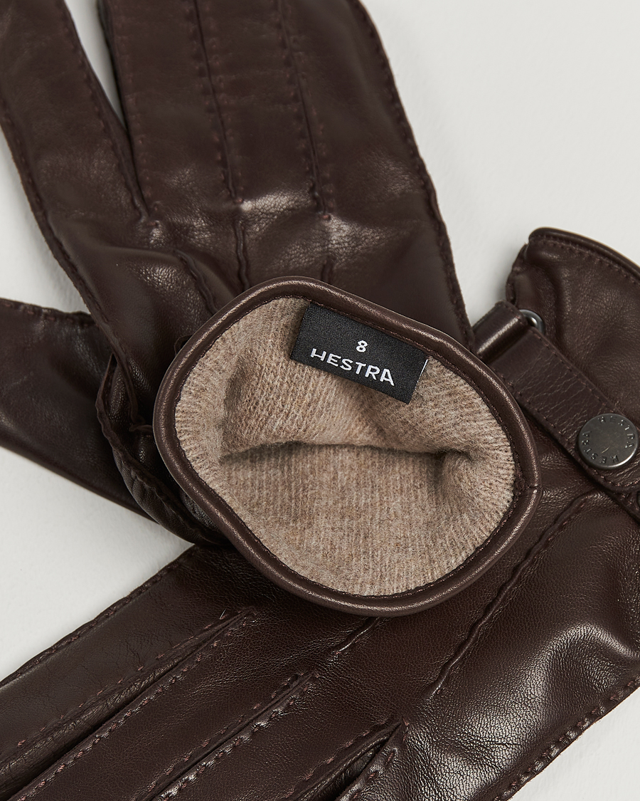 Herr | Hestra | Hestra | Jake Wool Lined Buckle Glove Espresso