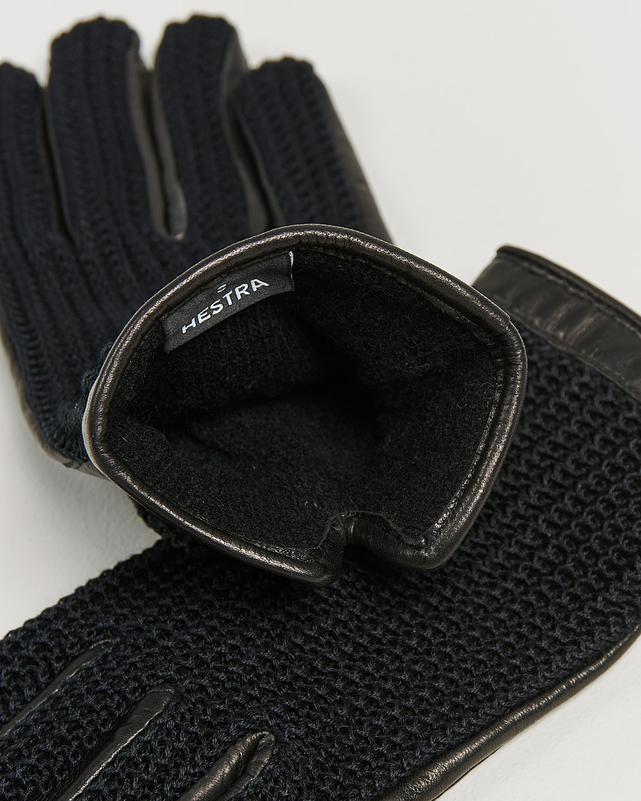 Herr | Hestra | Hestra | Adam Crochet Wool Lined Glove Black