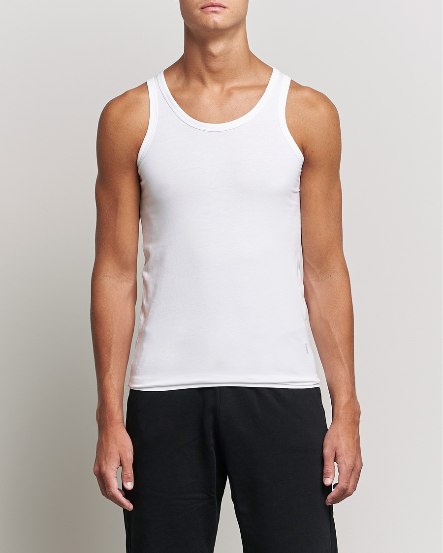 Herr | T-Shirts | BOSS BLACK | 2-Pack Tank Top  White