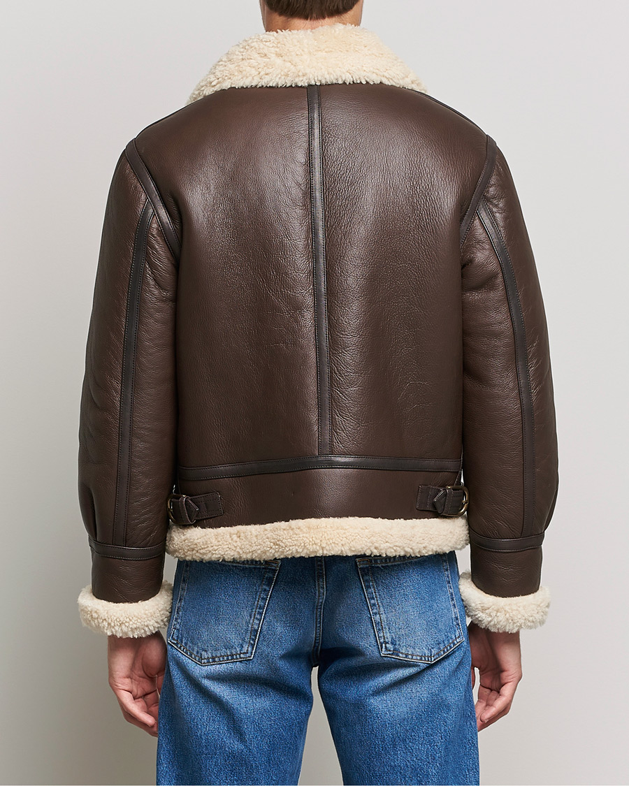 Herr | Jackor | GANT | The Shearling Jacket Rich Brown