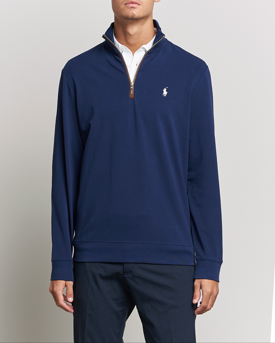 Herr | Tröjor | Polo Ralph Lauren Golf | Terry Jersey Half Zip Sweater Refined Navy