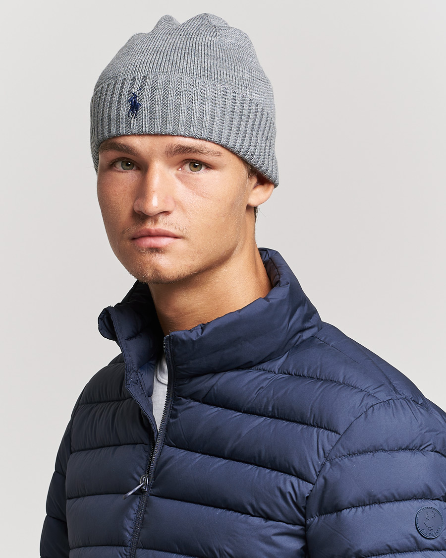 Herr |  | Polo Ralph Lauren | Merino Beanie Fawn Grey Heather