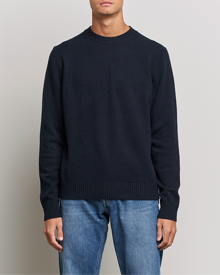 Herr |  | Samsøe Samsøe | Sylli Wool Crew Neck Salute Navy