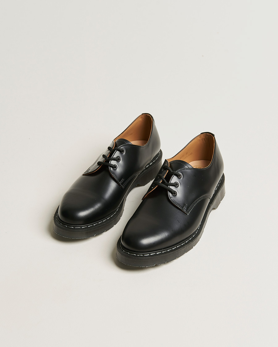 Herr | Best of British | Solovair | 3 Eye Gibson Shoe Black Shine