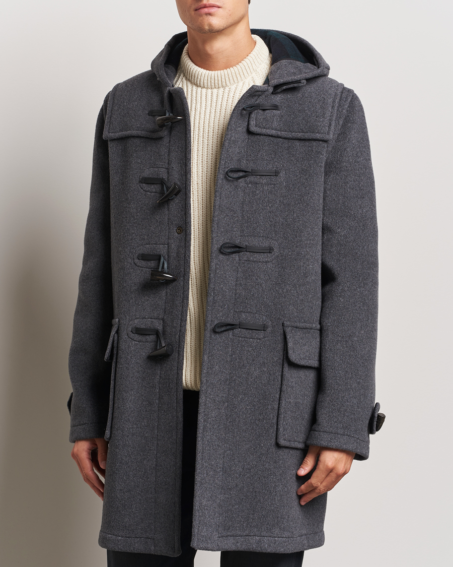 Herr |  | Gloverall | Morris Duffle Coat Grey/Blackwatch