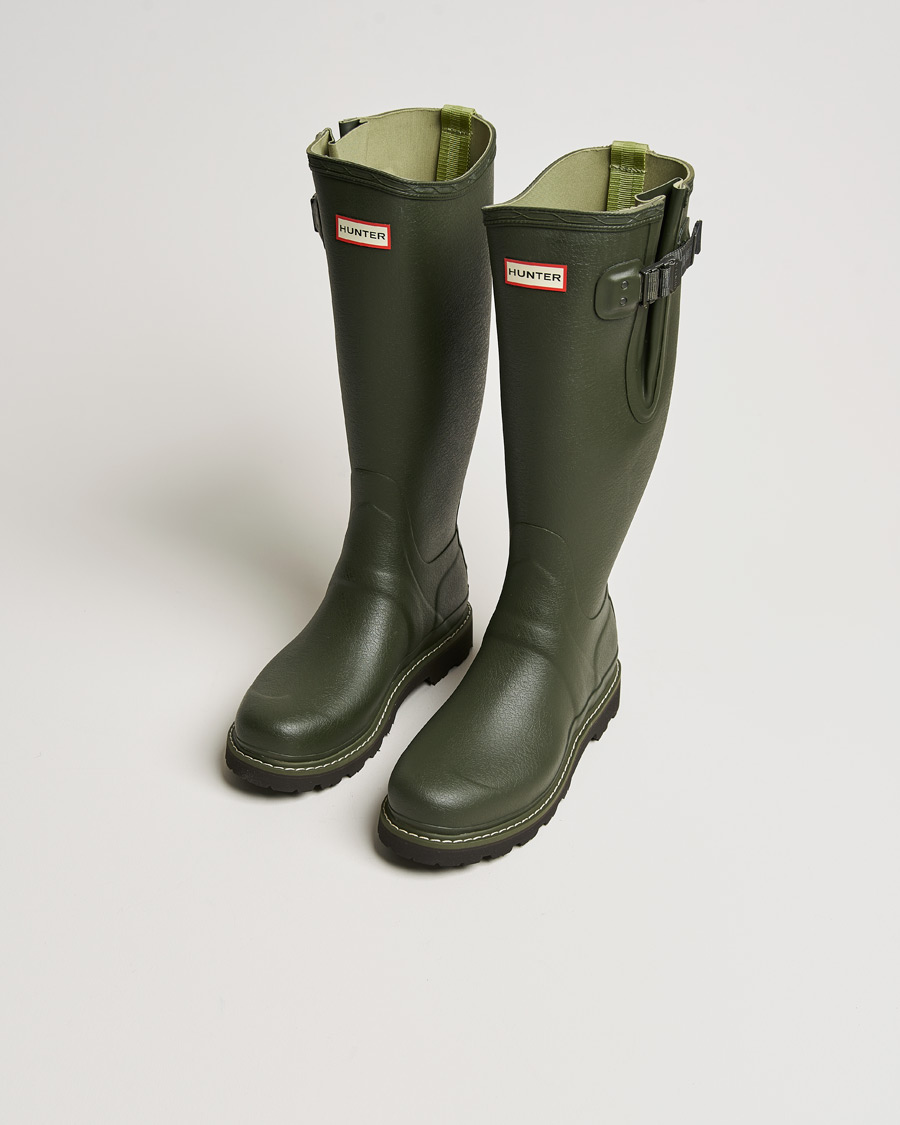 Herr | Hunter Boots | Hunter Boots | Balmoral Commando Sole Boot Dark Olive