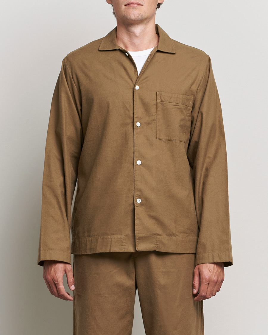 Herr | Pyjamas & Morgonrockar | Tekla | Flannel Pyjama Shirt Moss
