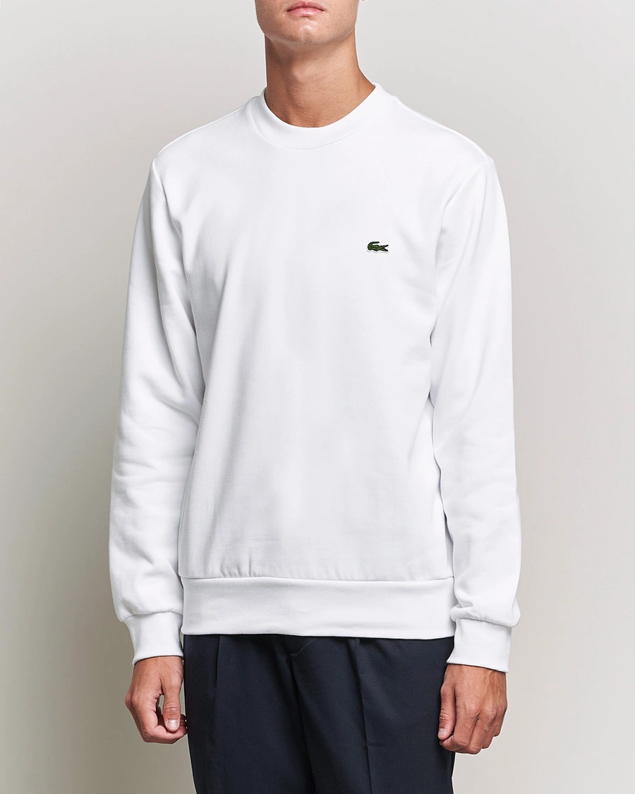 Herr | Tröjor | Lacoste | Crew Neck Sweatshirt White