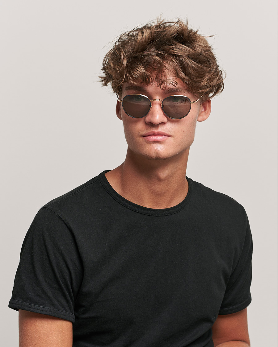 Herr | Accessoarer | Thom Browne | TB-S119 Sunglasses Navy/White Gold
