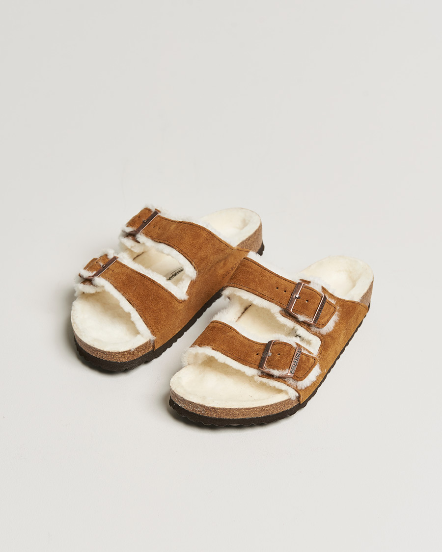 Herr | BIRKENSTOCK | BIRKENSTOCK | Arizona Classic Footbed Shearling Mink Suede