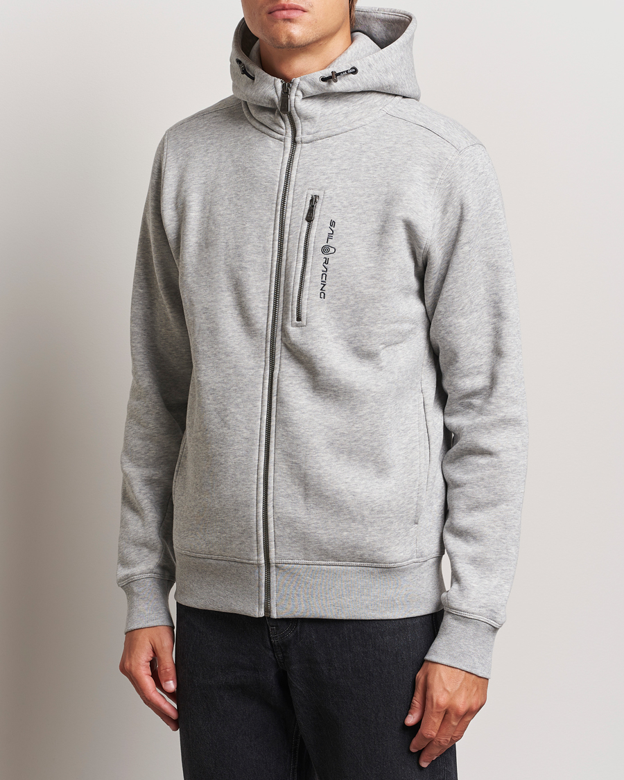 Herr |  | Sail Racing | Bowman Full Zip Hoodie Grey Melange