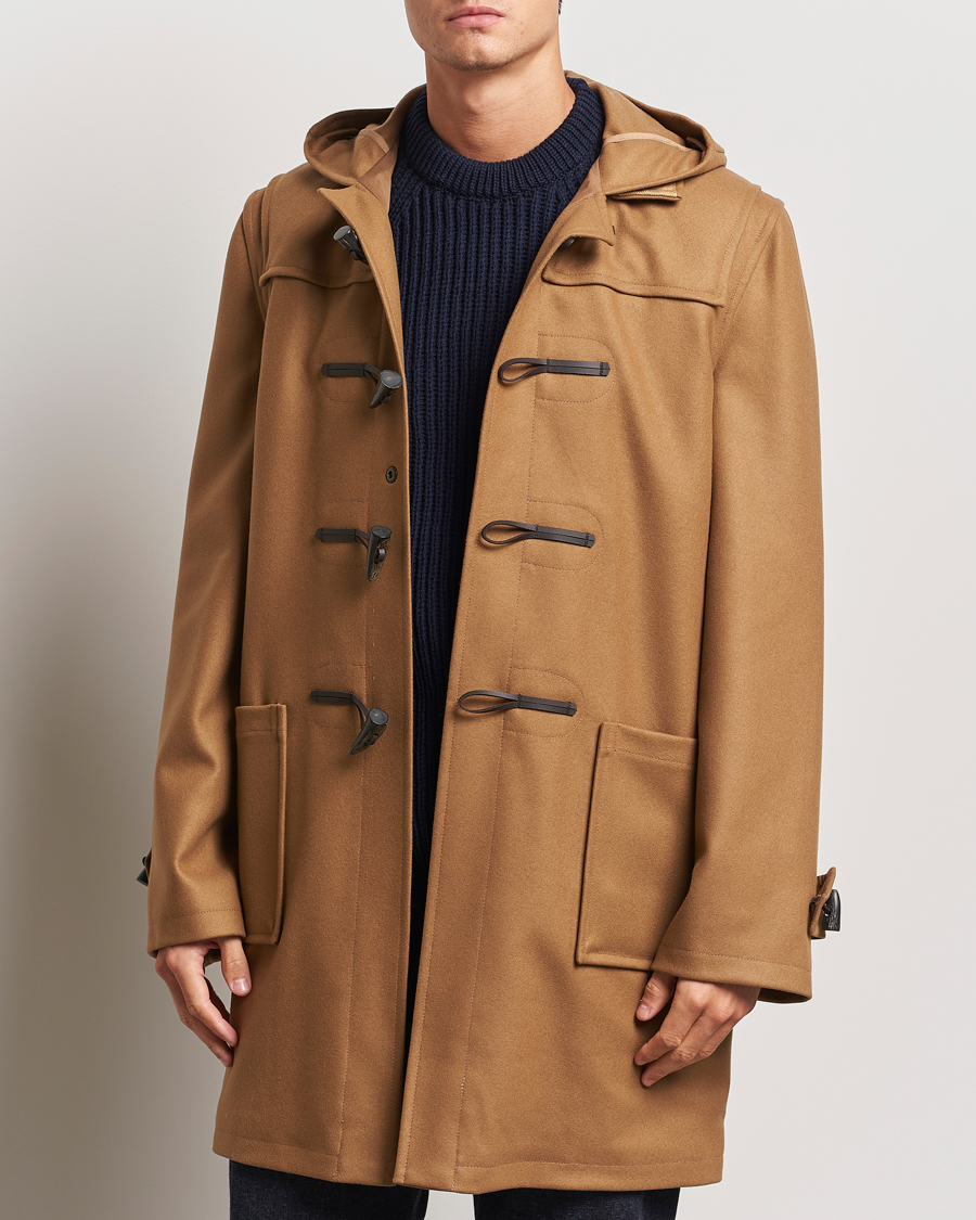 Herr | Tillfälligt säsongserbjudande | Gloverall | Cashmere Blend Duffle Coat Camel