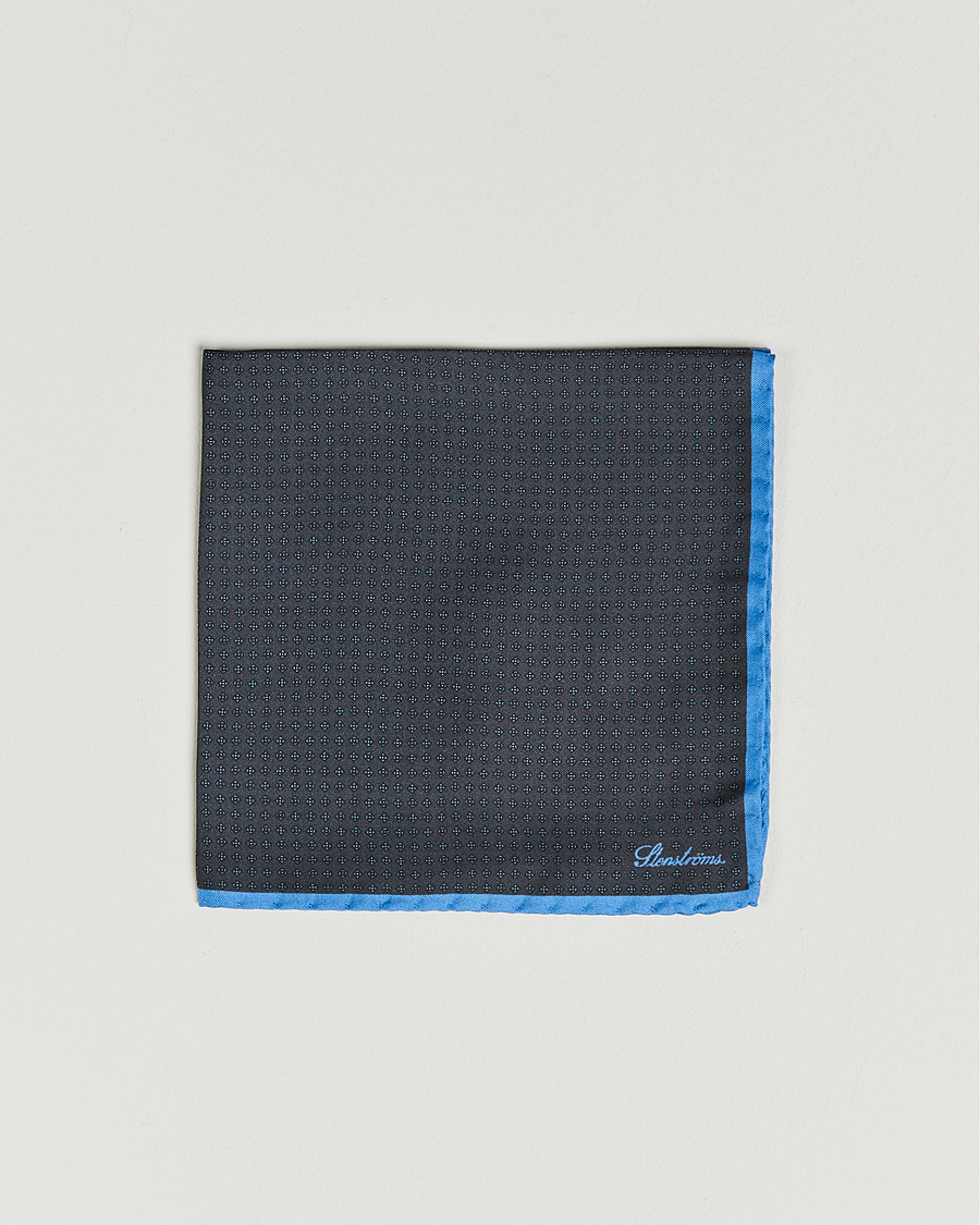 Herr | Näsdukar | Stenströms | Silk Handkerchief Dark Grey