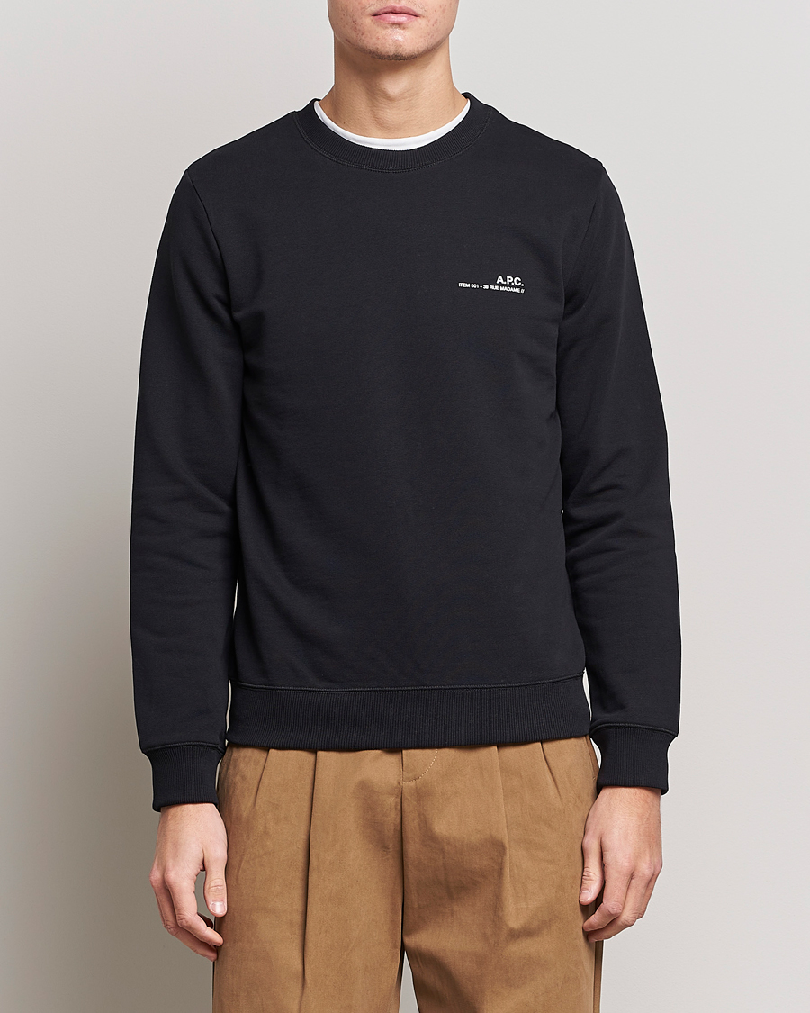 Herr | Kläder | A.P.C. | Item Sweatshirt Black